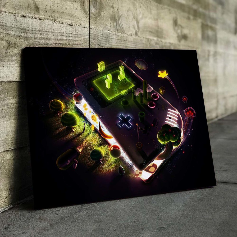 

Картина Red Panda Геймбой - Неон 40х60