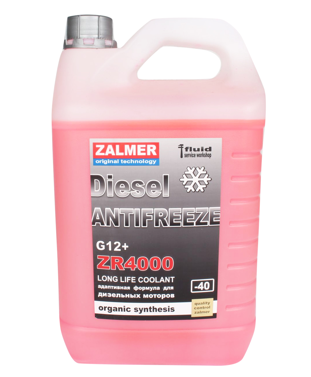 Антифриз ZALMER ZR4000 G12+ DIESEL (красный) 5кг