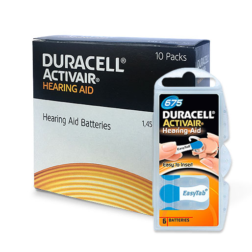 фото Батарейки duracell activair 675 (pr44) для слуховых аппаратов, упаковка (60 батареек)