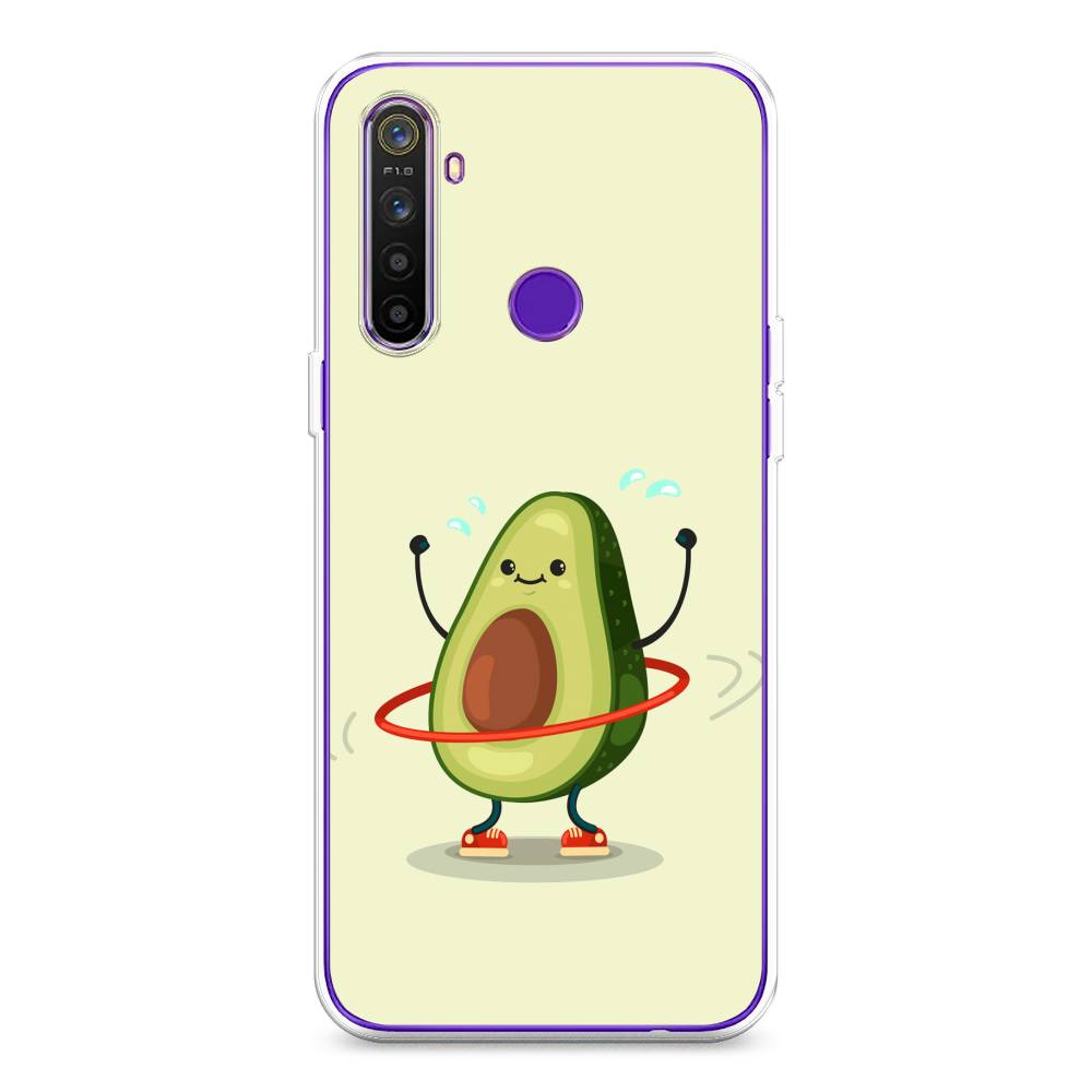 

Чехол Awog на Realme 5 "Авокадо с обручем", Разноцветный, 251550-10