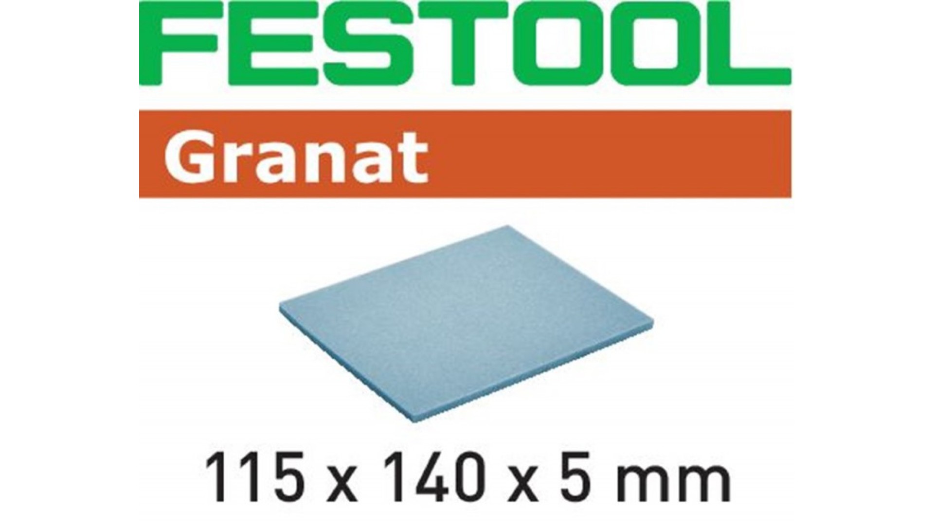 

Губка шлифовальная Festool Granat 500. компл. из 20 шт. 115x140x5 EF 500 GR/20