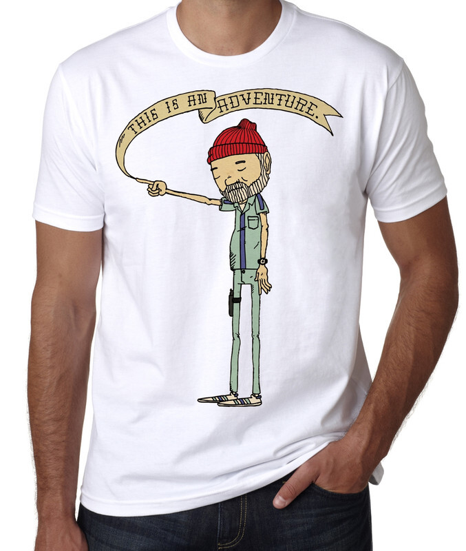 

Футболка мужская Dream Shirts Водная Жизнь со Стивом Зюссу белая XL, Водная Жизнь со Стивом Зюссу