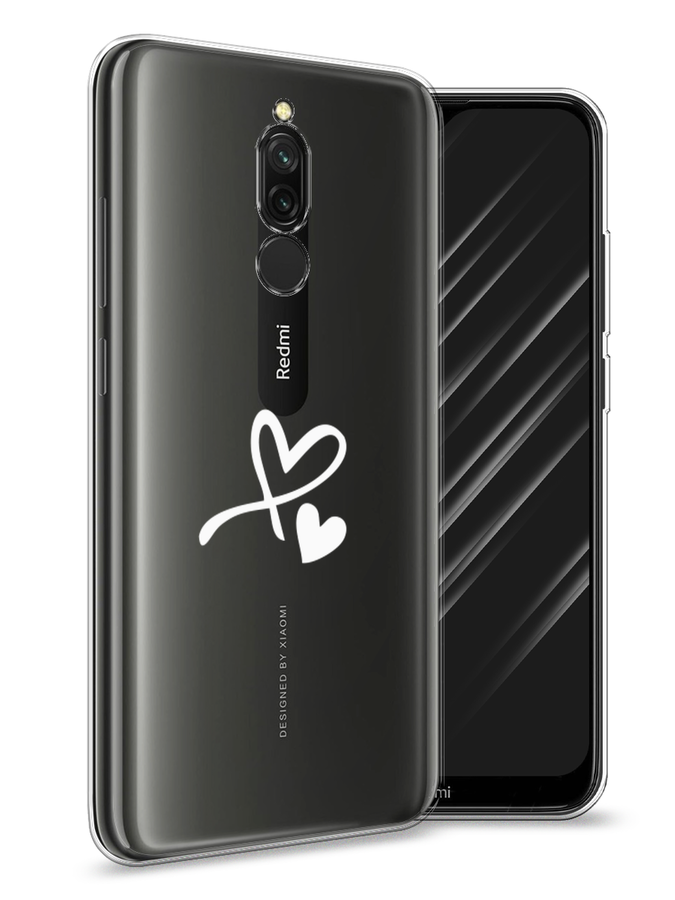 

Чехол Awog на Xiaomi Redmi 8 "Сердечко минимализм", Разноцветный, 37150-6