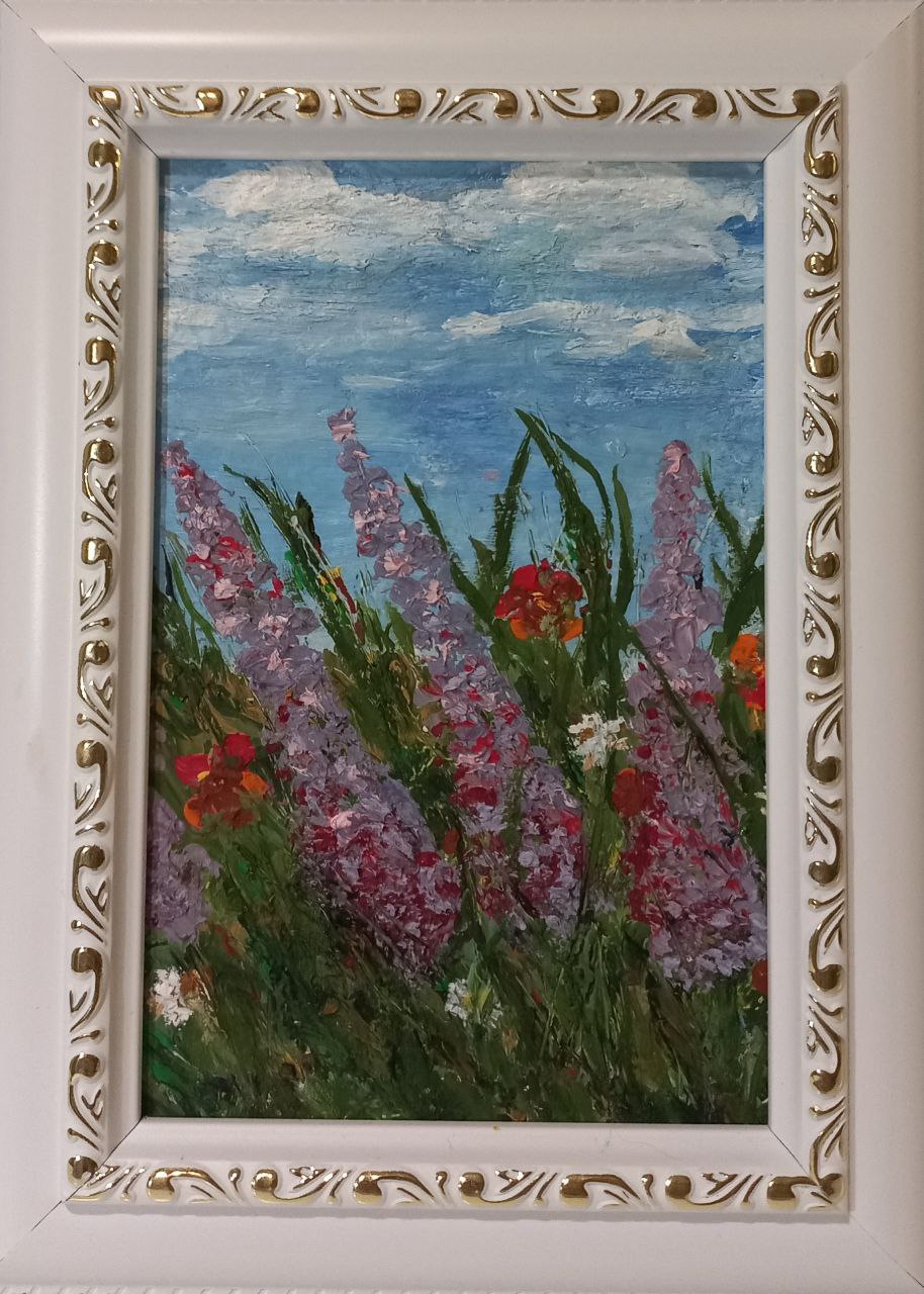 

Картина Летний луг L.V 10x15 см