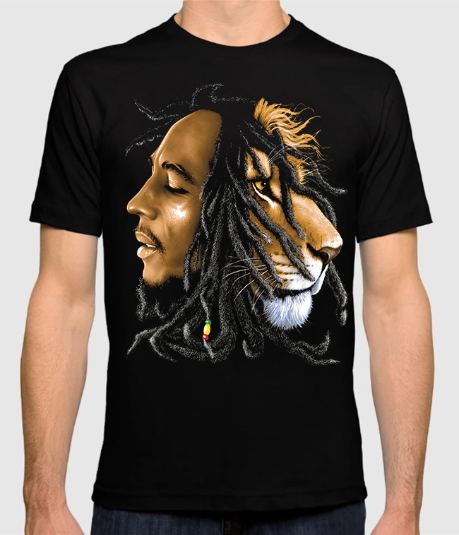 фото Футболка мужская dream shirts боб марли - bob marley черная xl