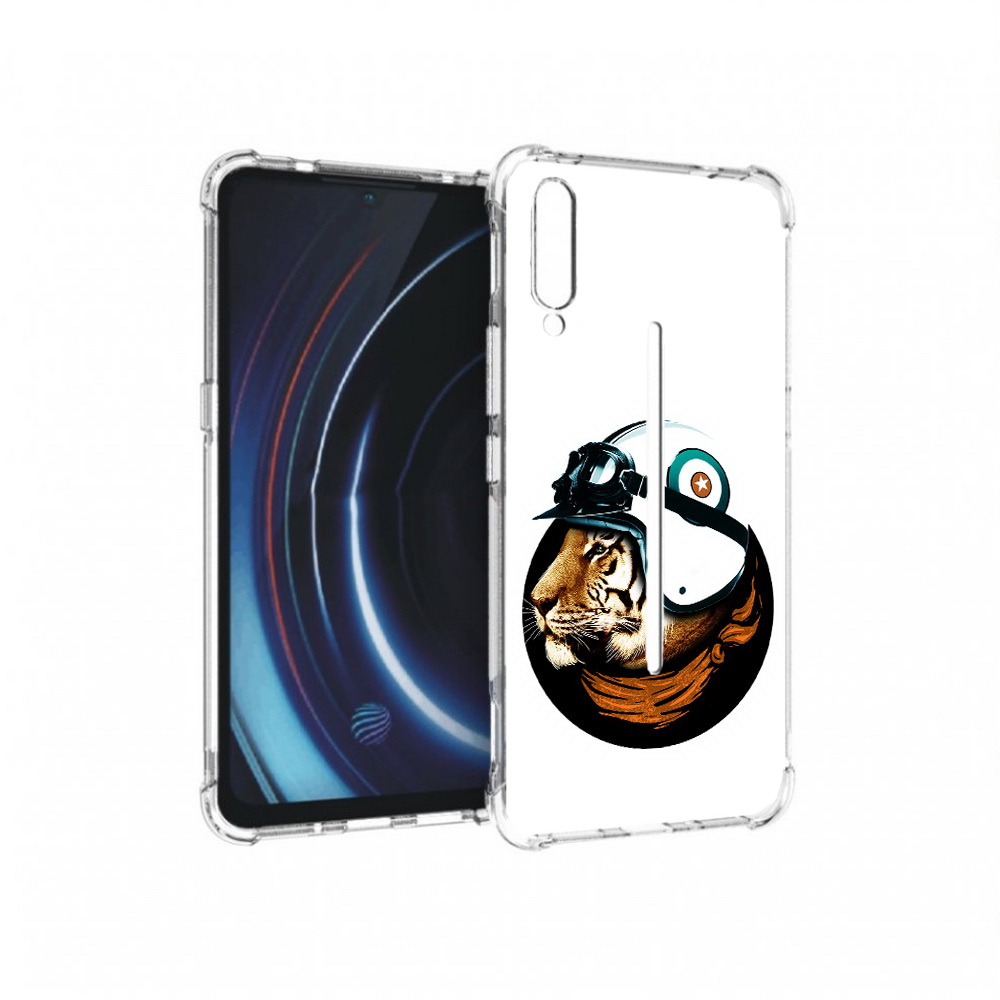 

Чехол MyPads Tocco для Vivo iQOO Тигр в шлеме (PT226955.389.171), Прозрачный, Tocco
