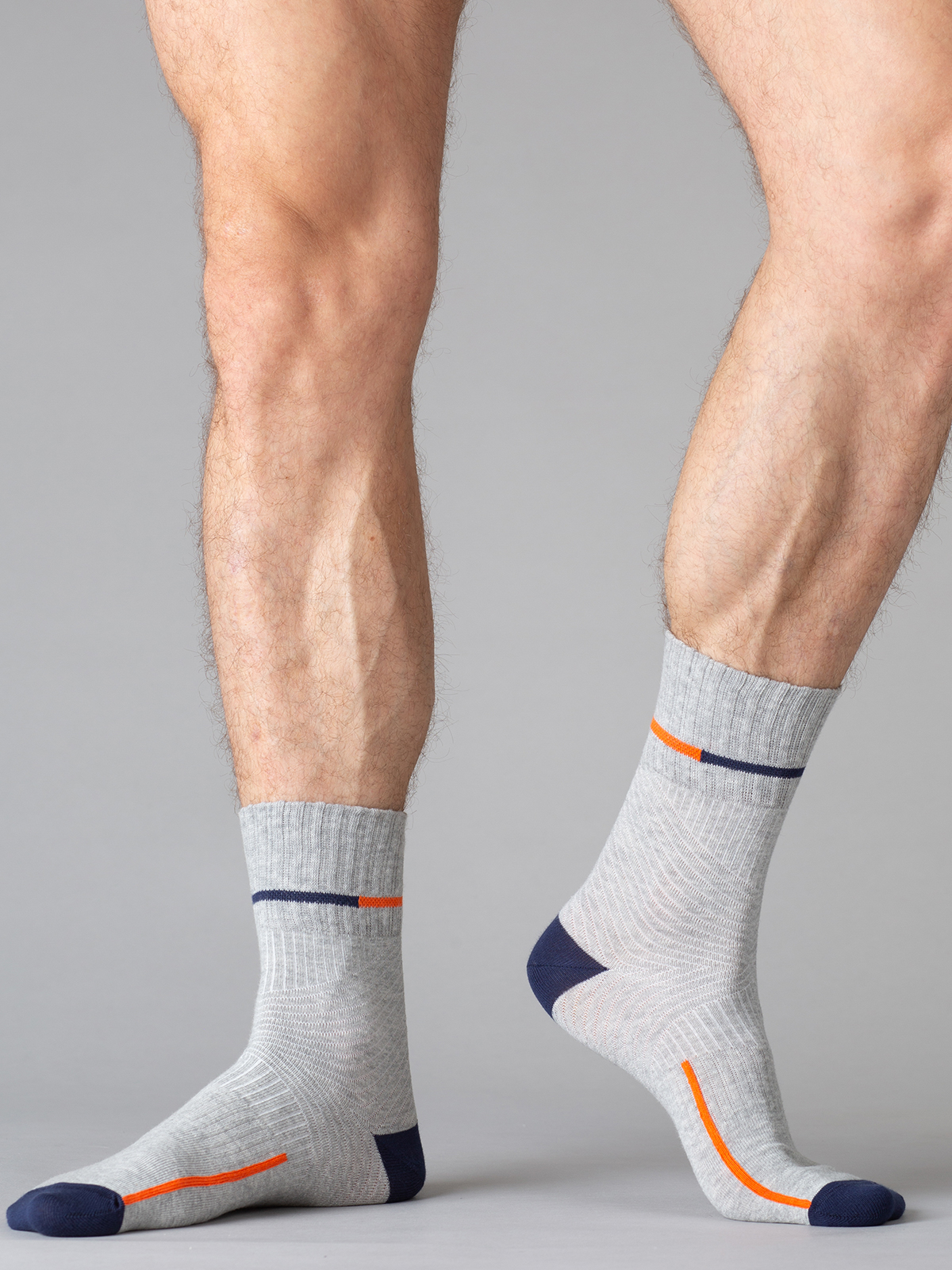 

Носки мужские Omsa for men ACTIVE 108 серые, Серый, ACTIVE 108