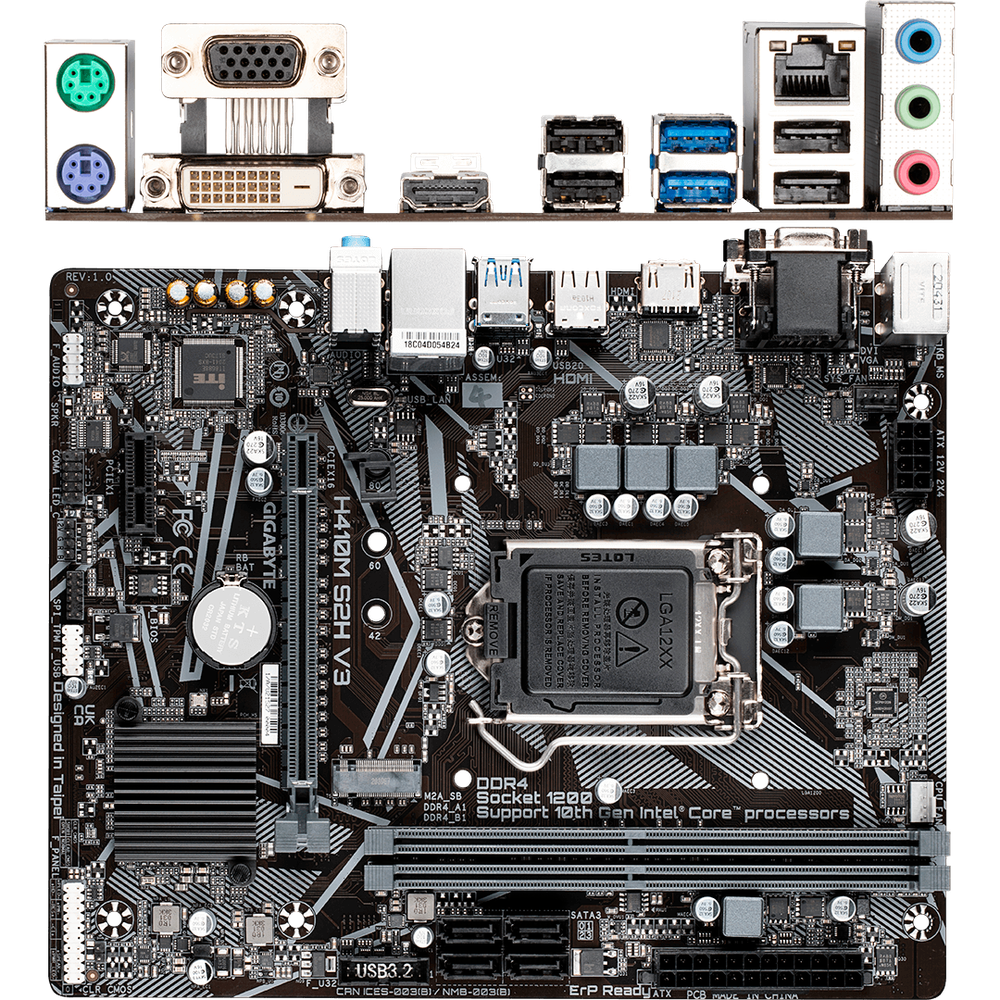 фото Gigabyte h410m s2h v3 h510 socket-1200