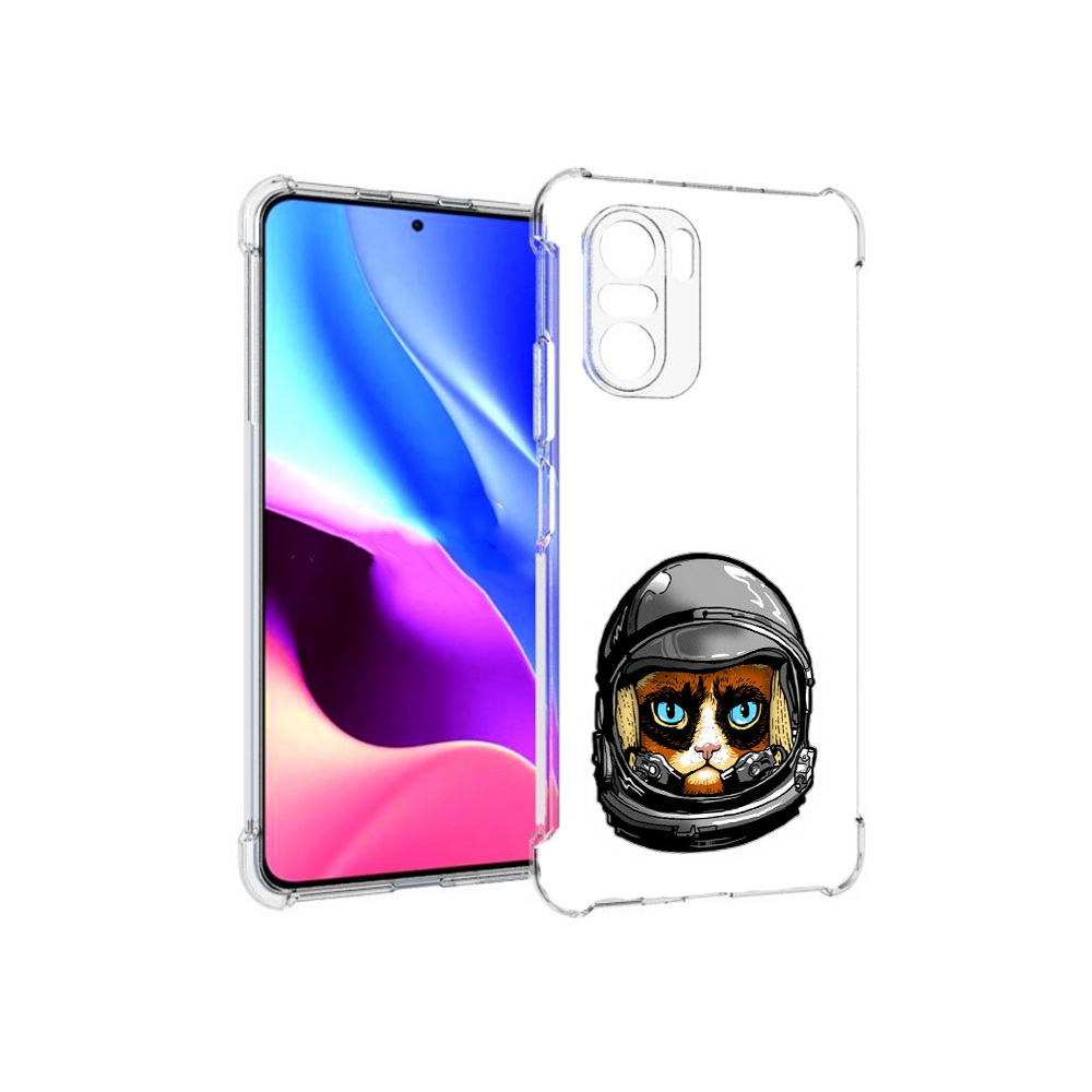 

Чехол MyPads Tocco для Xiaomi Redmi K40 кот космонавт (PT158239.260.400), Прозрачный, Tocco