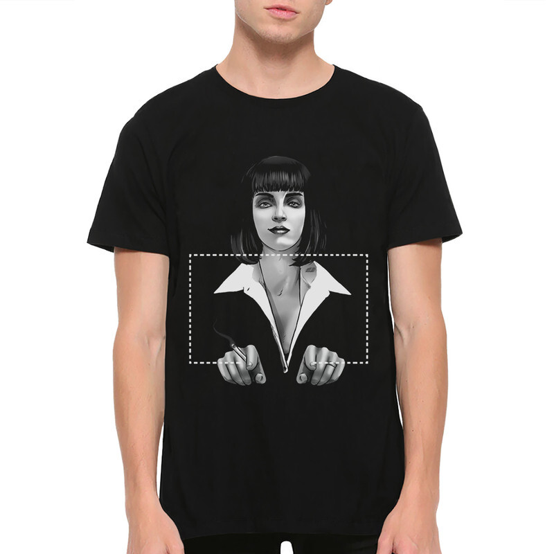 

Футболка мужская Dream Shirts Криминальное Чтиво - Ума Турман 9899140222 черная XL, Криминальное Чтиво - Ума Турман 9899140222