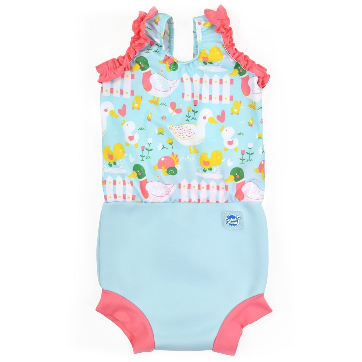 фото Купальник-подгузник splash about, уточки, р-р xl, 1-2 года