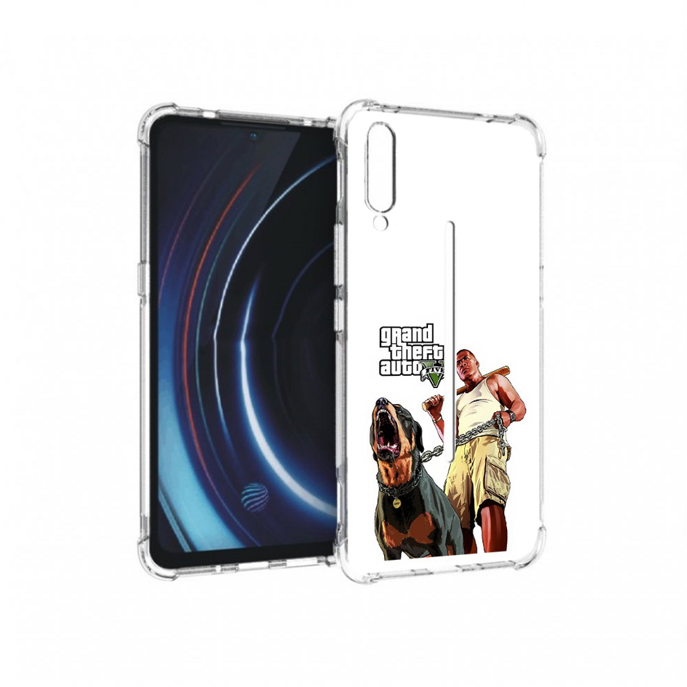 

Чехол MyPads Tocco для Vivo iQOO GTA грозная собака (PT226955.389.18), Прозрачный, Tocco