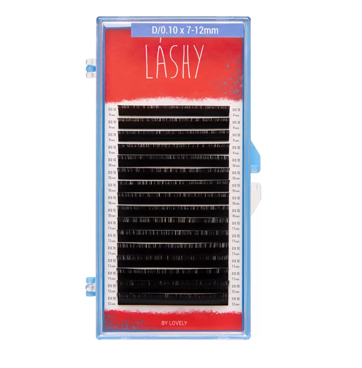 Купить Чёрные Lovely LASHY, 16 линий D 0.10 9-12 mm