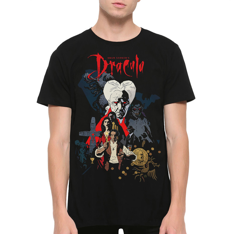 

Футболка мужская Dream Shirts Дракула Брэма Стокера 9899145222 черная 3XL, Дракула Брэма Стокера 9899145222