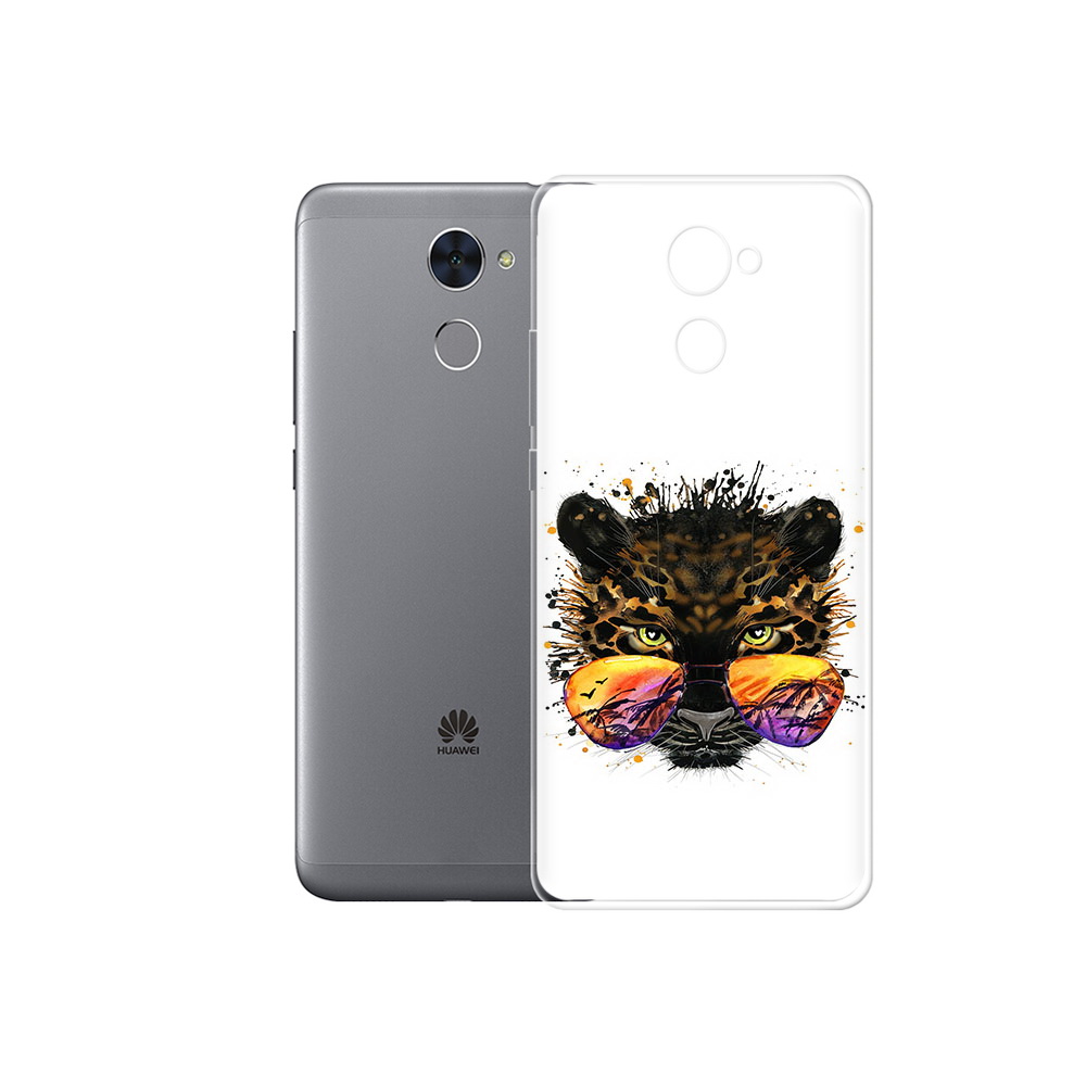 

Чехол MyPads Tocco для Huawei Enjoy 7 Plus тропический леопард (PT74186.70.649), Прозрачный, Tocco