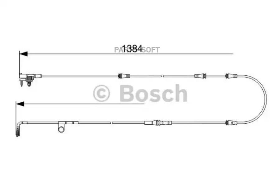 

BOSCH Датчик износа колодок BOSCH 1987473582