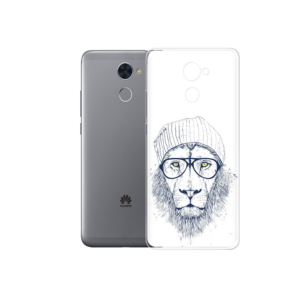 

Чехол MyPads Tocco для Huawei Enjoy 7 Plus хиппи лев (PT74186.70.663), Прозрачный, Tocco