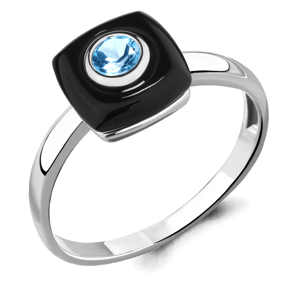 

Кольцо из серебра с топазом р.  Aquamarine 6910805_925_р, 6910805_925_р