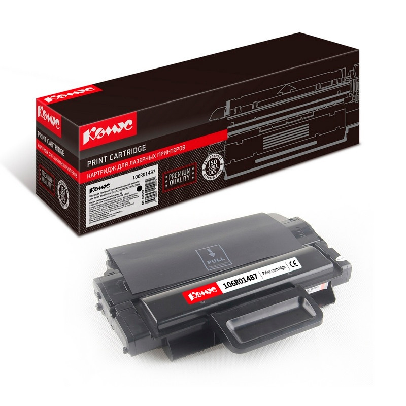 Картридж для лазерного принтера Комус WC3210 (106R01487) черный, совместимый