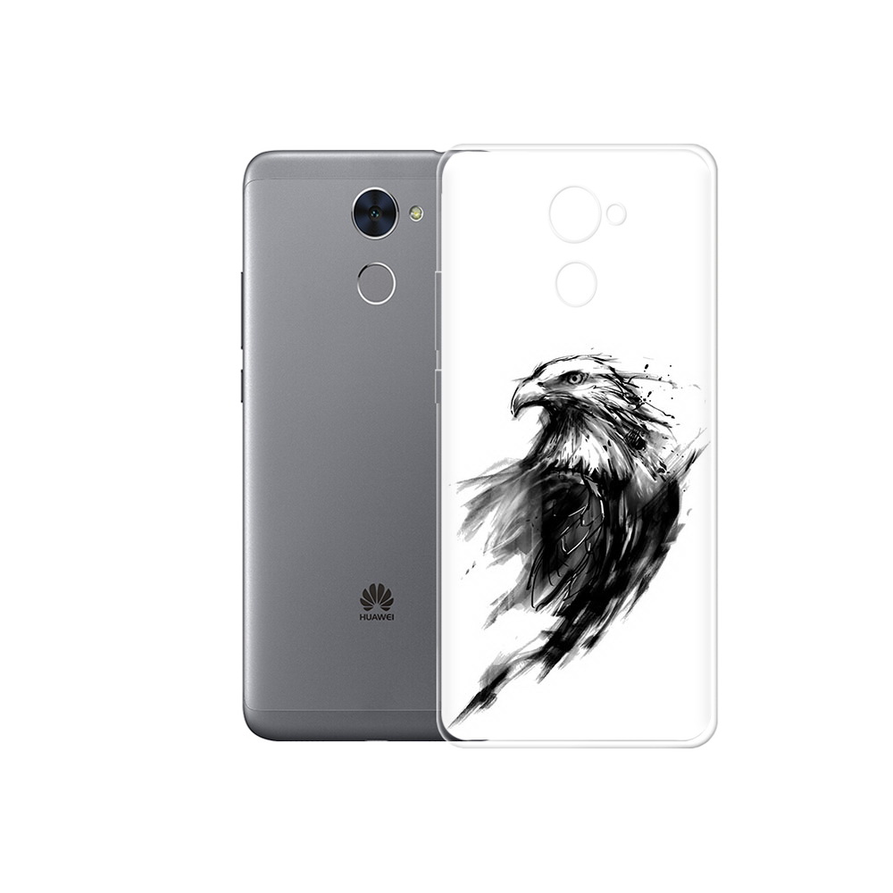 

Чехол MyPads Tocco для Huawei Enjoy 7 Plus чб птица (PT74186.70.670), Прозрачный, Tocco