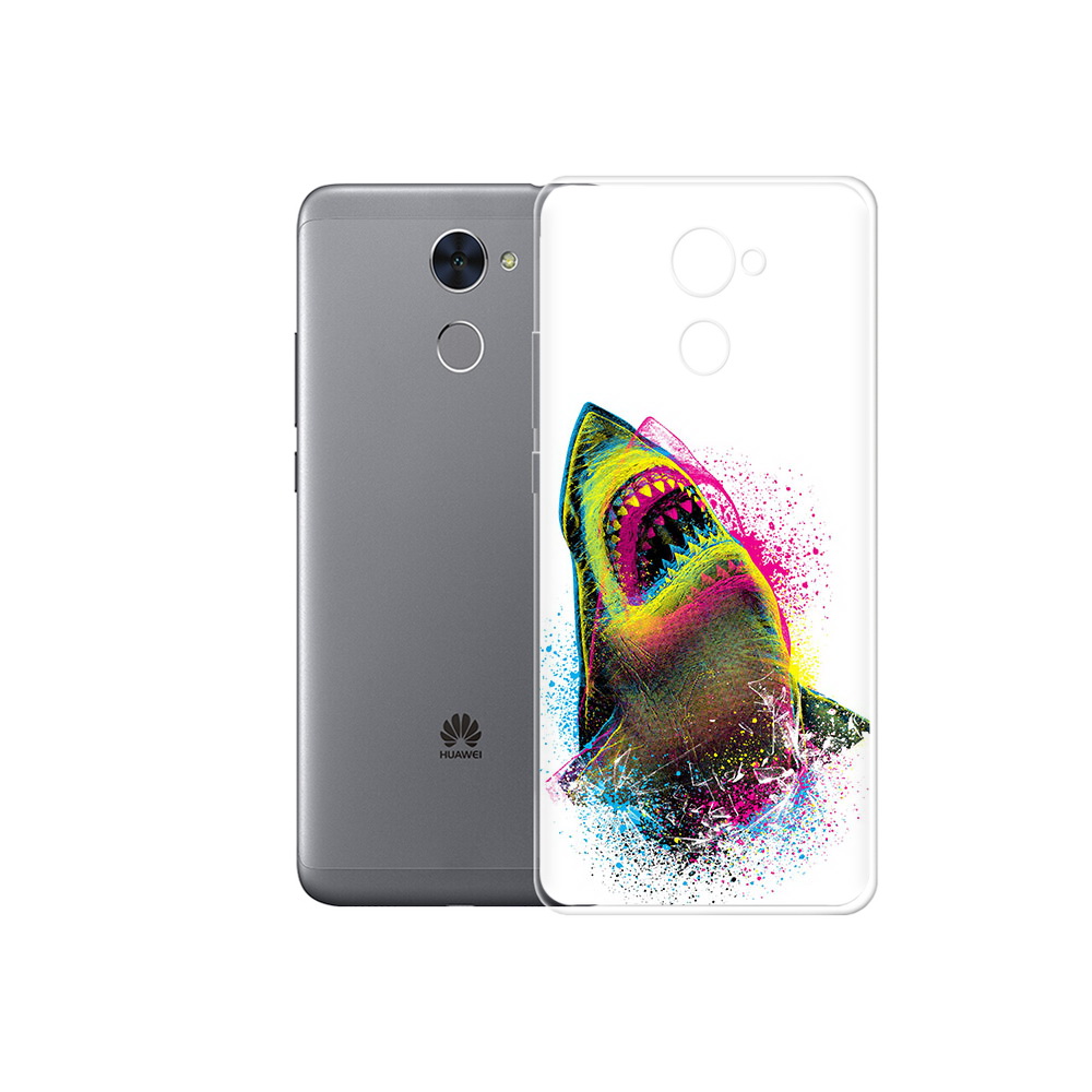 

Чехол MyPads Tocco для Huawei Enjoy 7 Plus челюсти-2 (PT74186.70.674), Прозрачный, Tocco