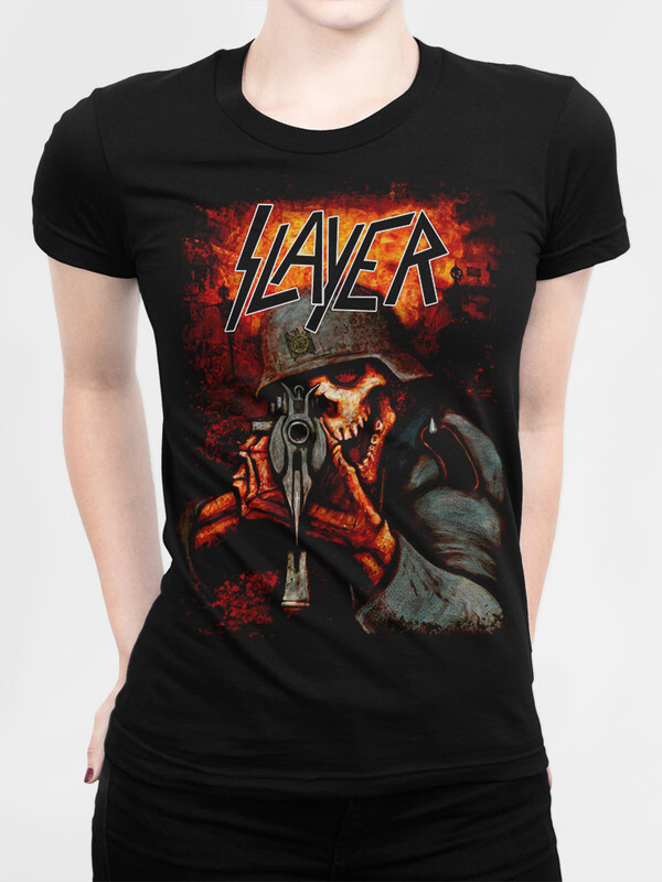 фото Футболка женская design heroes группа slayer черная 3xl