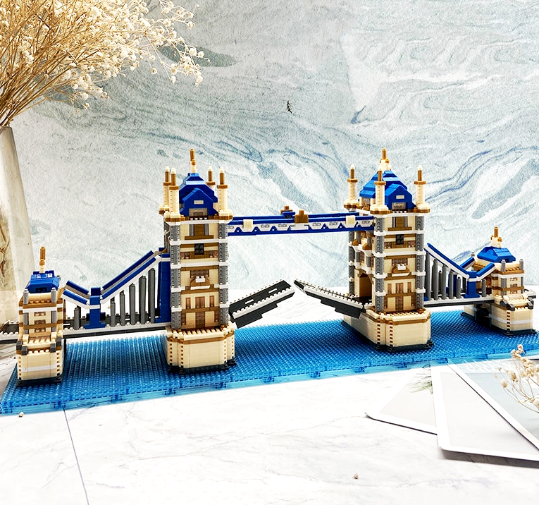 Конструктор 3D из миниблоков RTOY Тауэрский мост Лондон 3800 эл JM9919