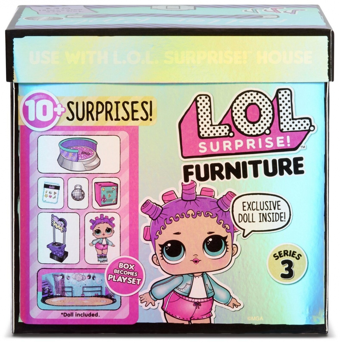 Игровой набор L.O.L. Surprise! Furniture Серия 3 Roller Rink with Roller Sk8er Роллердром l o l surprise крошки в тренде одень куколку