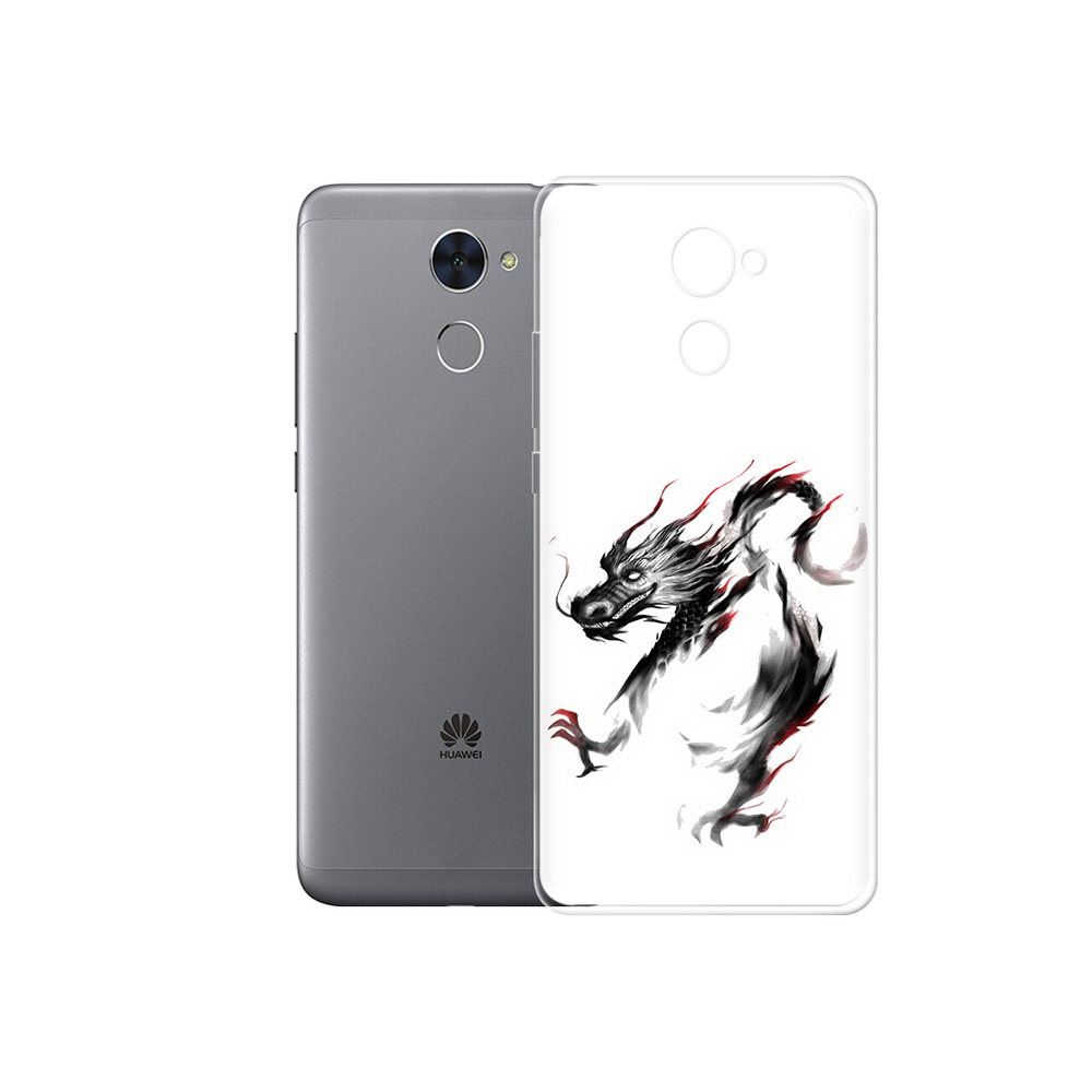 

Чехол MyPads Tocco для Huawei Enjoy 7 Plus черный дракон (PT74186.70.690), Прозрачный, Tocco