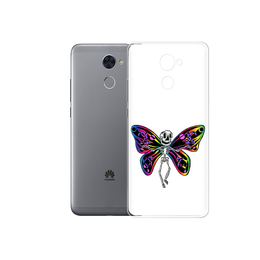 

Чехол MyPads Tocco для Huawei Enjoy 7 Plus эффект бабочки (PT74186.70.701), Прозрачный, Tocco