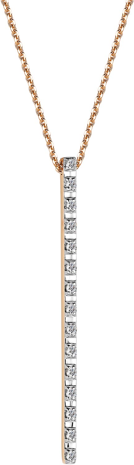 

Колье из красного золота с бриллиантами 45 см АЛЬКОР 64224-100, 64224-100