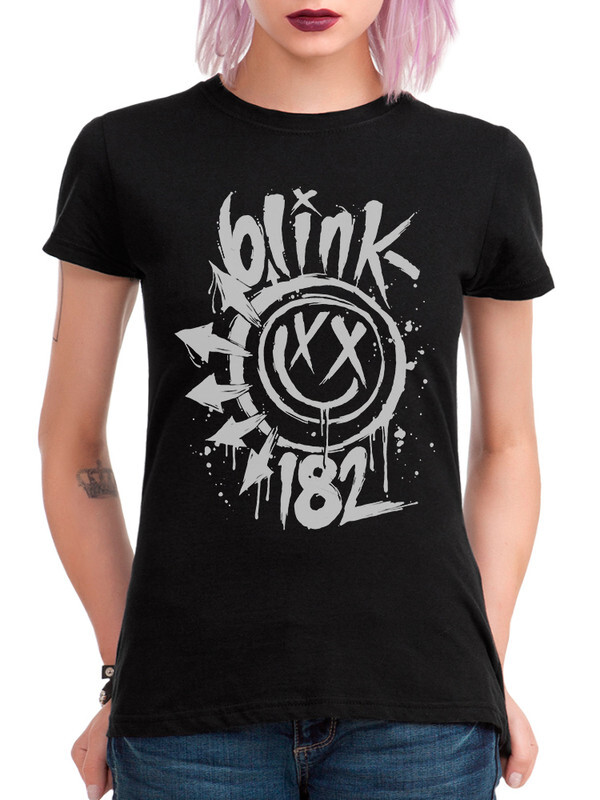 фото Футболка женская design heroes группа blink-182 черная 2xl