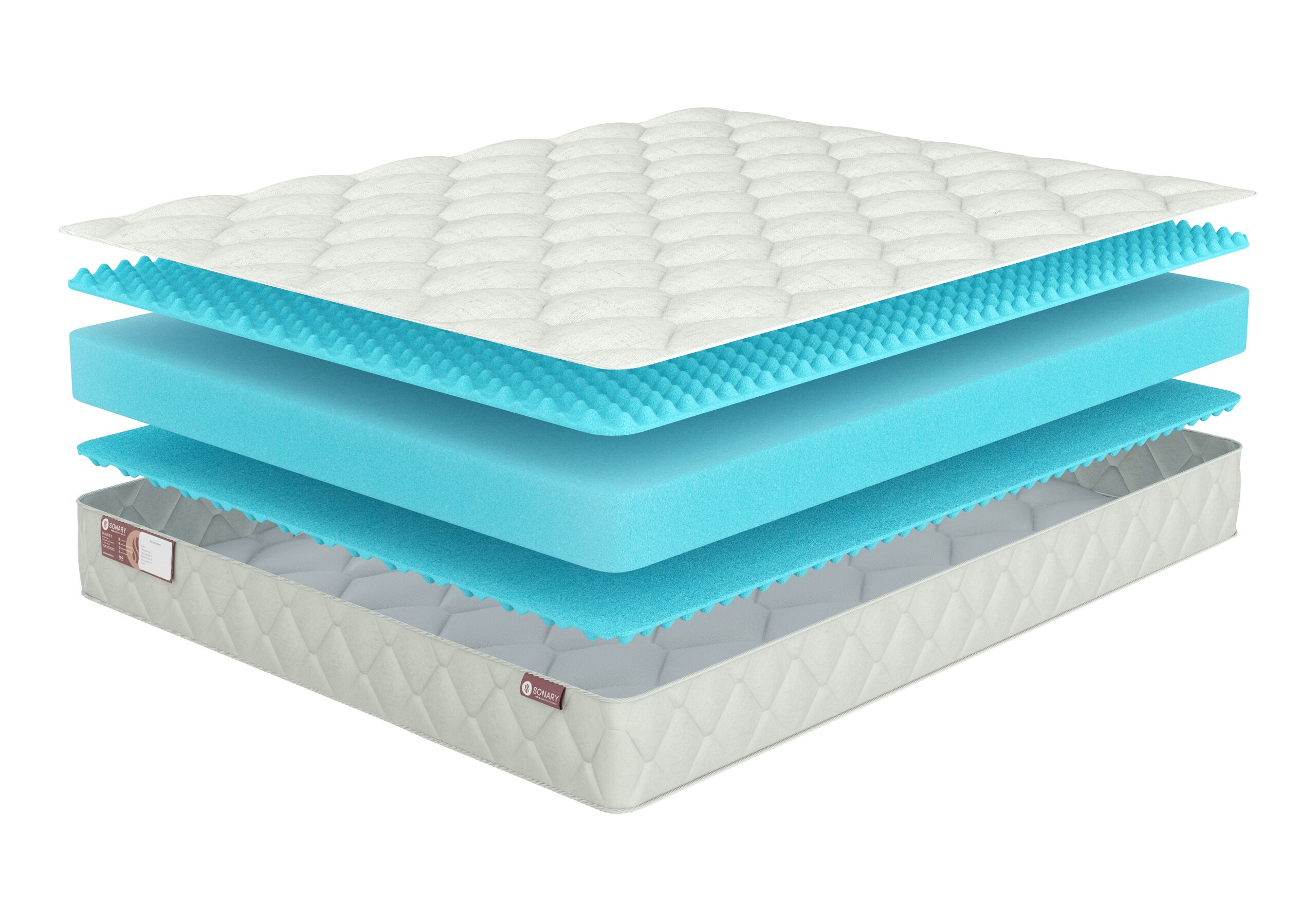 

Матрас Sonary Foam Kampala 195х215, Белый, Kampala