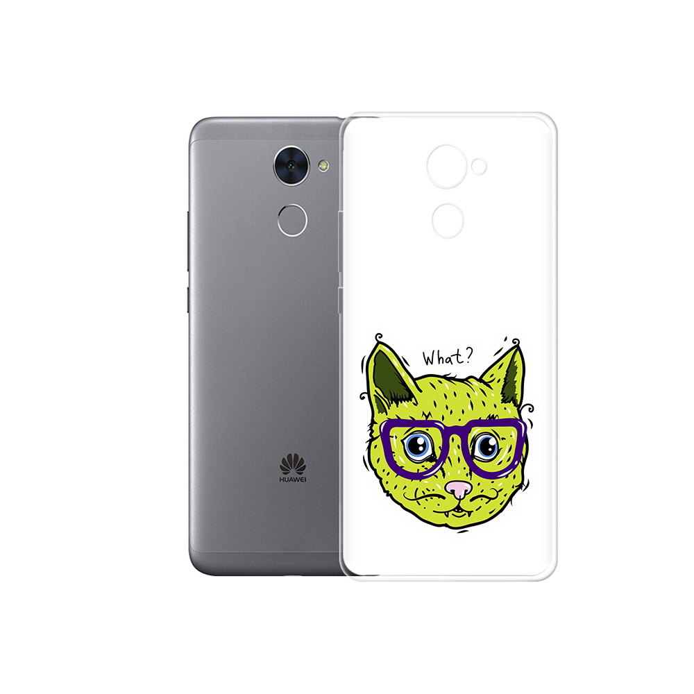 

Чехол MyPads Tocco для Huawei Enjoy 7 Plus Зеленый кот (PT74186.70.86), Прозрачный, Tocco
