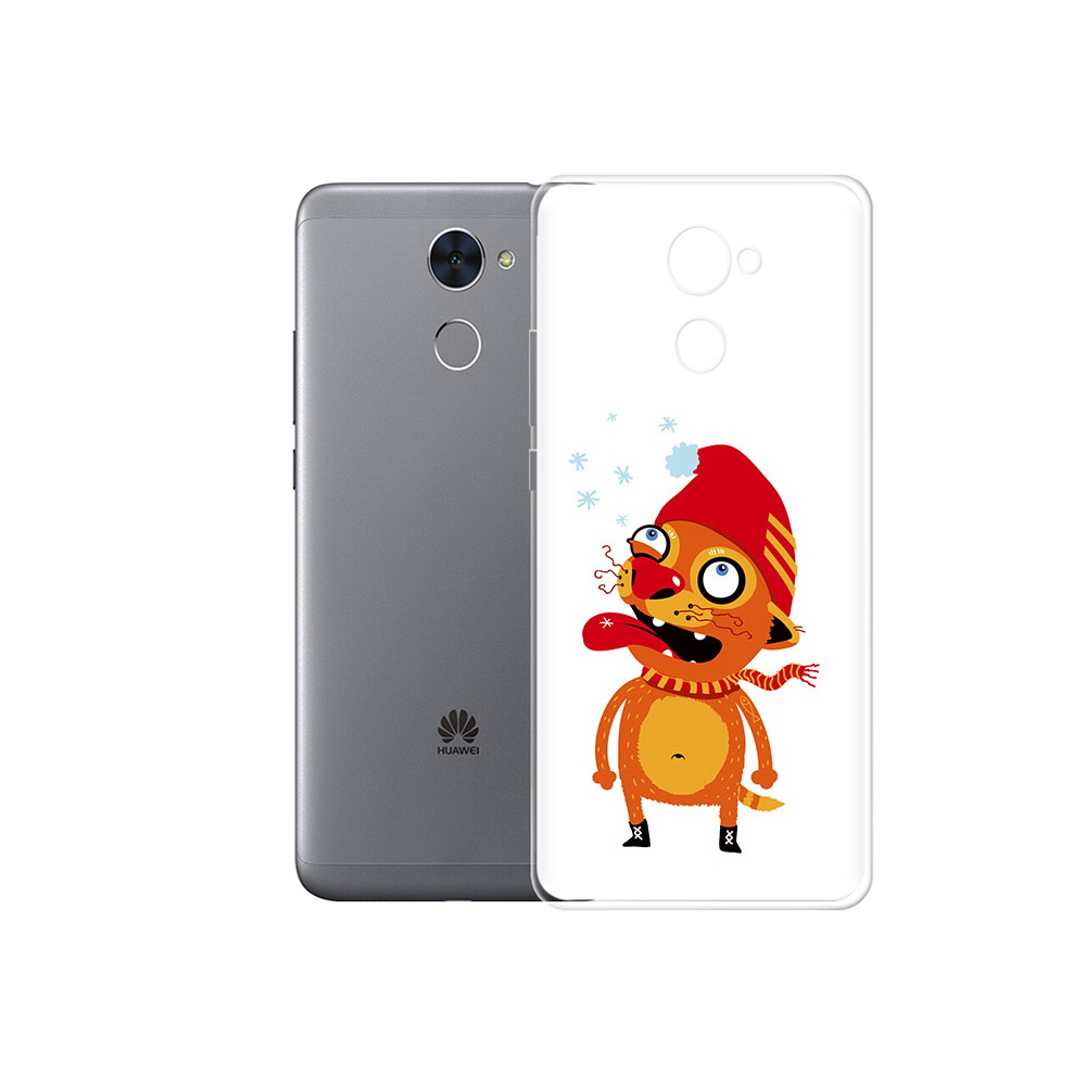 

Чехол MyPads Tocco для Huawei Enjoy 7 Plus Зимний кот (PT74186.70.88), Прозрачный, Tocco