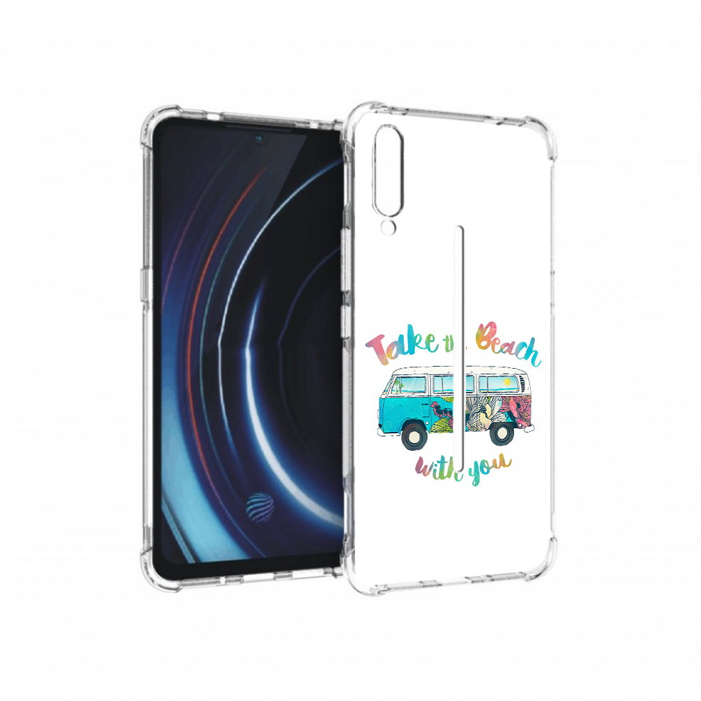 

Чехол MyPads Tocco для Vivo iQOO Хиппи автобус (PT226955.389.190), Прозрачный, Tocco