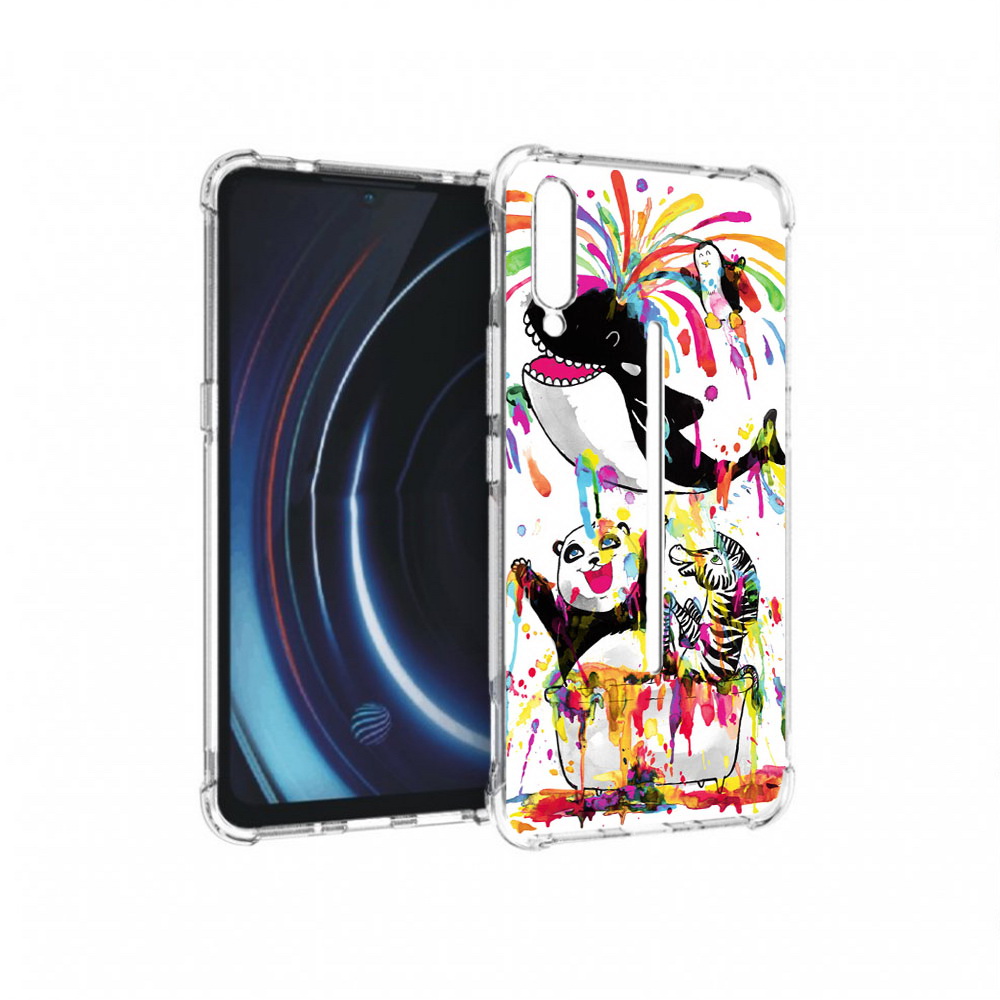 

Чехол MyPads Tocco для Vivo iQOO Хиппи кит (PT226955.389.191), Прозрачный, Tocco