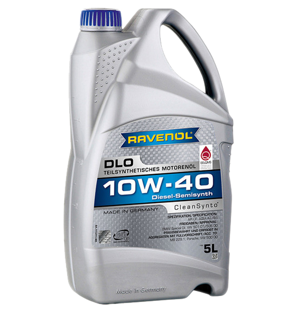 

Моторное масло Ravenol полусинтетическое 10W40 Dlo B3/ B4 Cf 5л