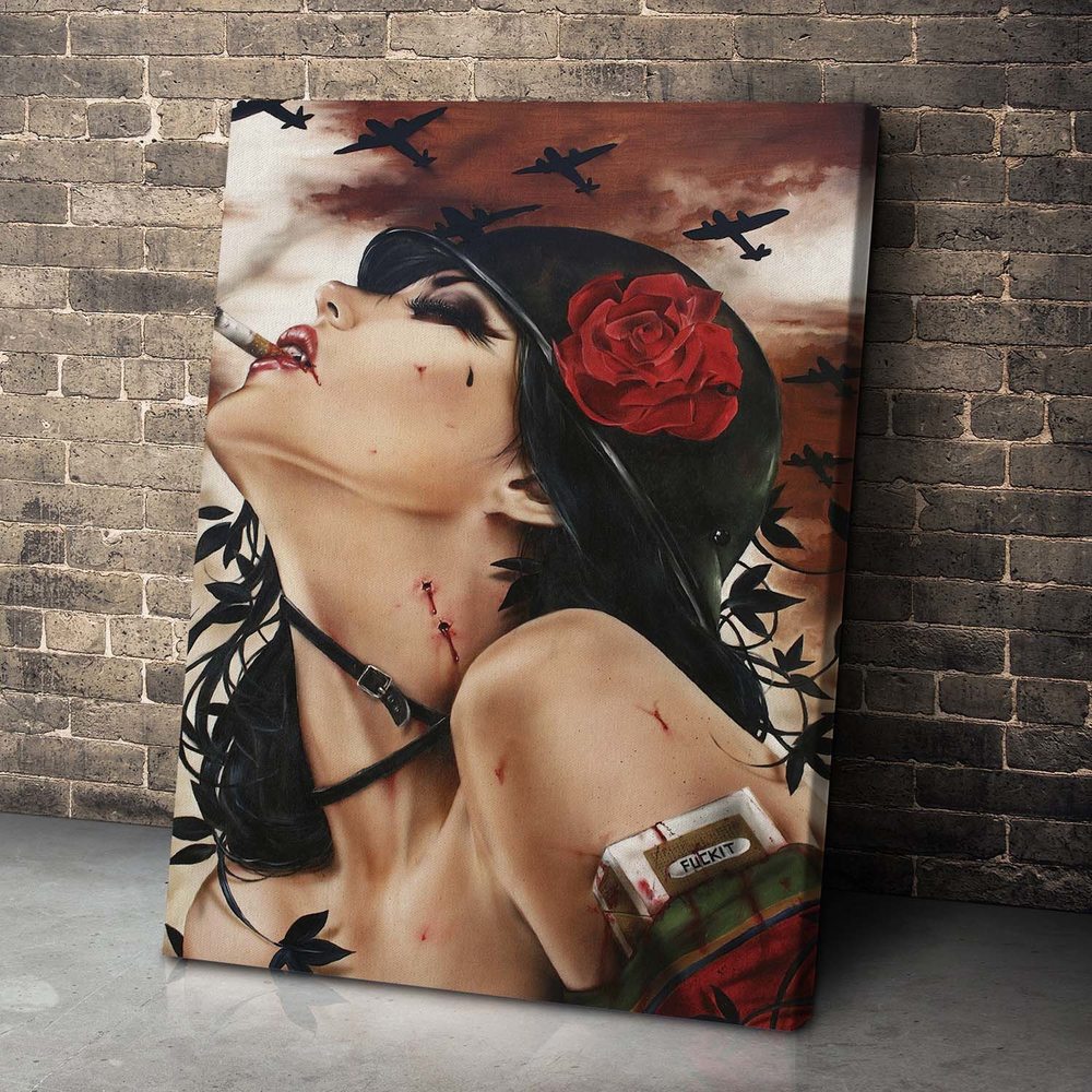 

Картина Red Panda Девушка На Войне 40x60