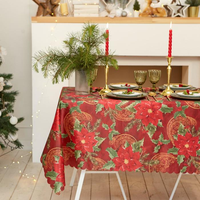 

Скатерть Доляна Новый год: Волшебный праздник 145x220 /- 2 , 100% п/э, Красный, Loveе