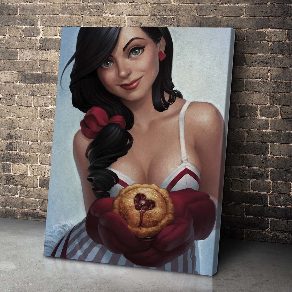 

Картина Red Panda Девушка С Кексом 40x60