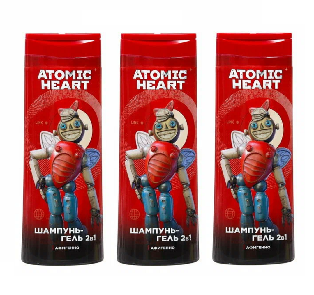 Шампунь-гель Atomic Heart тонизирующий 2в1 400 мл 3 шт