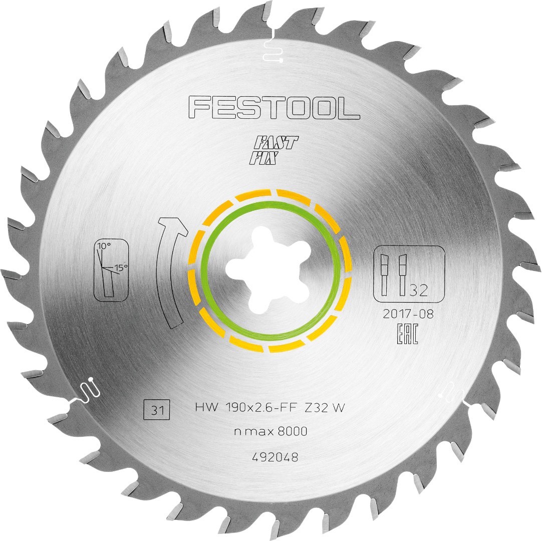 фото Пильный диск festool wood universal hw 190x2,6 ff w32