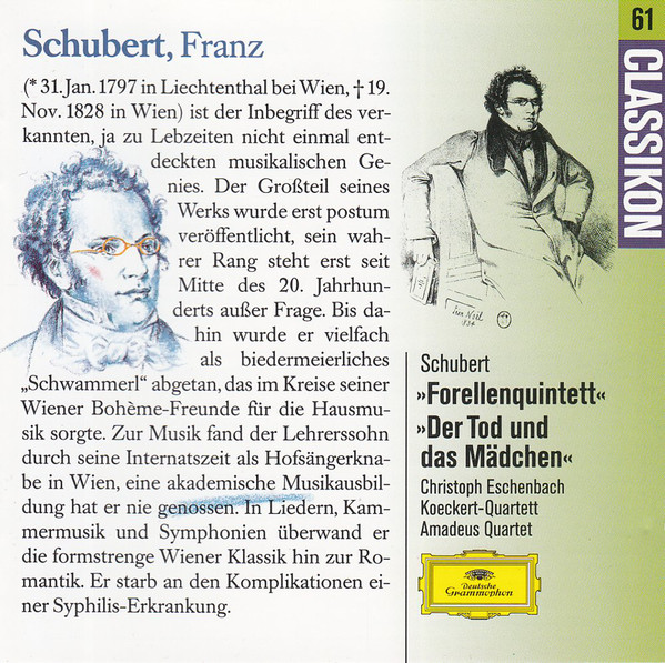 Schubert: Trout Quintet & Death and the Maiden Quartet (1 CD)