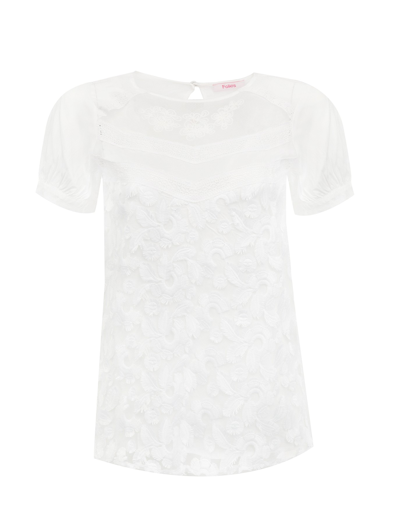 

Блуза женская Blugirl Folies BFA02566323 белая 42 RU, Белый, BFA02566323