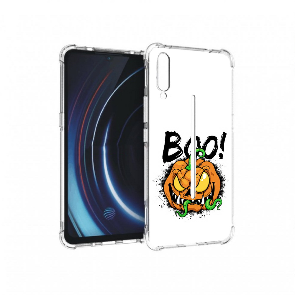 

Чехол MyPads Tocco для Vivo iQOO Хэллоуин бу (PT226955.389.193), Прозрачный, Tocco