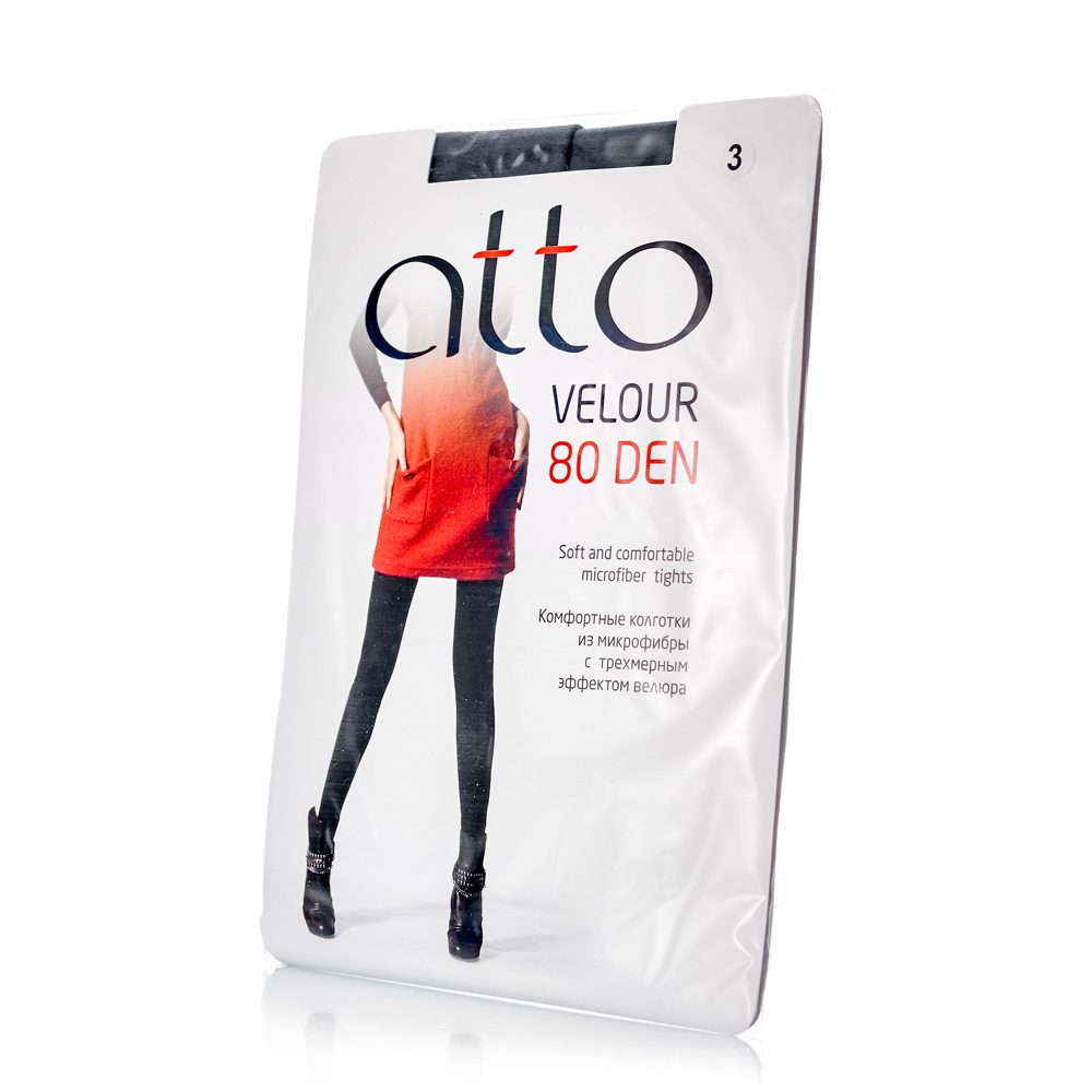 

Колготки женские Atto Velour серые  размер, Серый, Velour