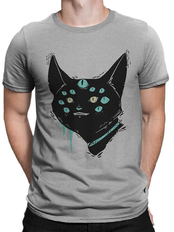 

Футболка мужская Dream Shirts Демонический Кот серая XS, Демонический Кот