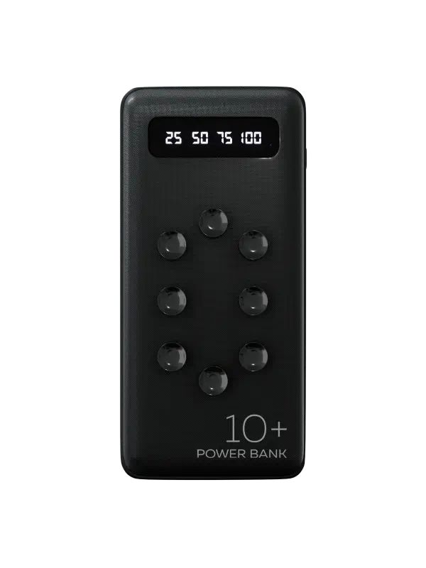 

Внешний аккумулятор More choice 10000mAh Smart 2USB 2.1A PB42S-10 Black, PB42S-10