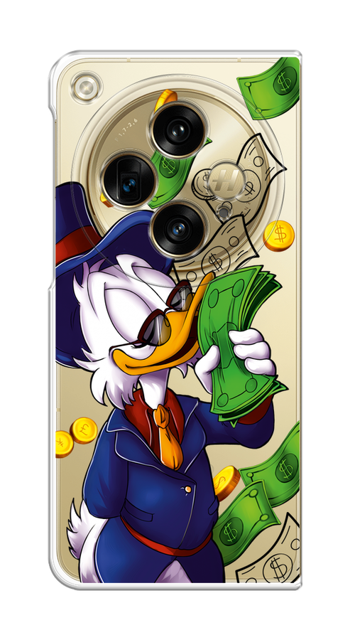

Чехол на OnePlus Open "Scrooge McDuck with Money", Синий;зеленый;белый, 154350-1